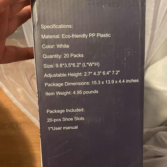 YIHATA SHOE ORGANIZERS (BOX OF 20) (NIB) - Picture 9 of 9